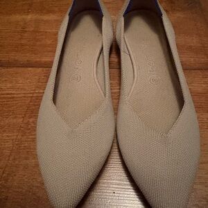 Rothy’s Cream The Point Knit Flats